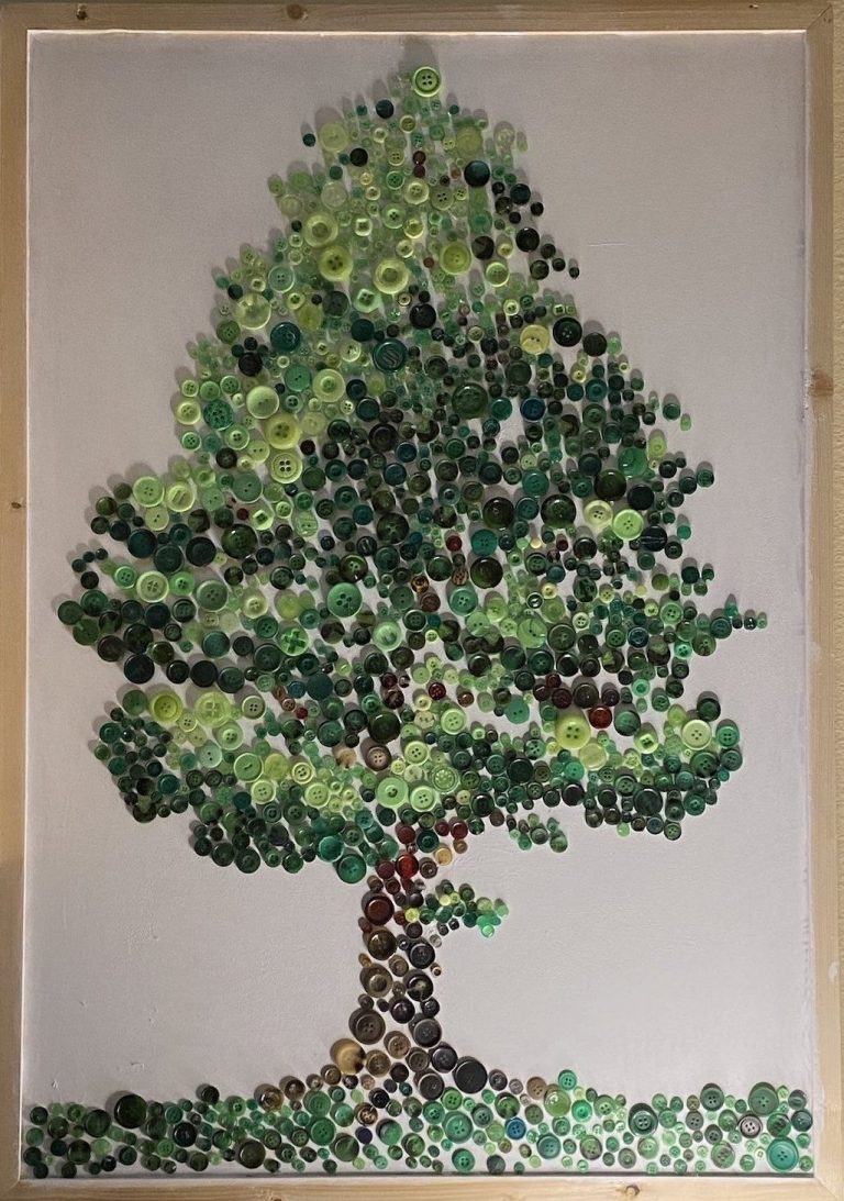 Baum aus Knöpfen